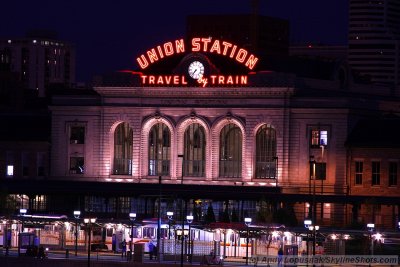 Denver at Night - Union Station