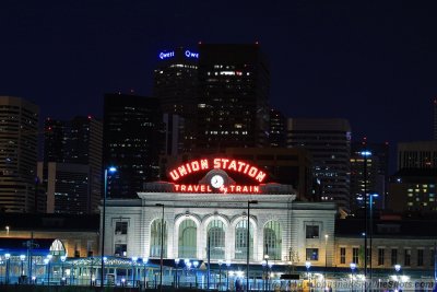 Denver at Night - Union Station