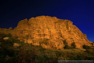 Red Rocks at Night