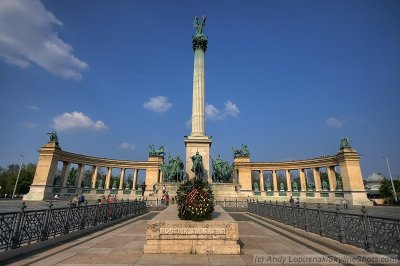 Budapest's Heroes Square  in HDR