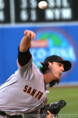 San Francisco Giants pitcher Tim Lincecum