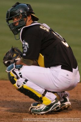 Oakland Athletics cathcer Kurt Suzuki