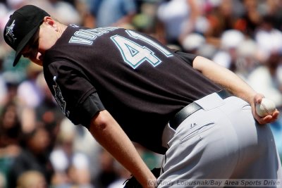 Florida Marlins pitcher Chris Volstad