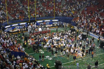 ArenaBowl XIX postgame celebration - Thomas & Mack Center - Las Vegas, NV