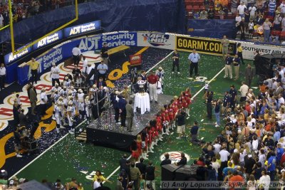 ArenaBowl XIX postgame celebration - Thomas & Mack Center - Las Vegas, NV