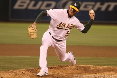 Oakland Athletics pitcher Jay Marshall