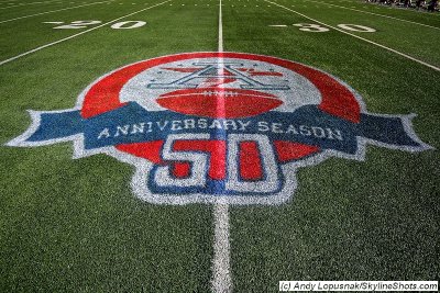 American Football League's 50th Anniversary logo