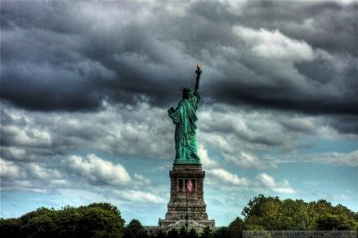 Statue of Liberty in HDR
