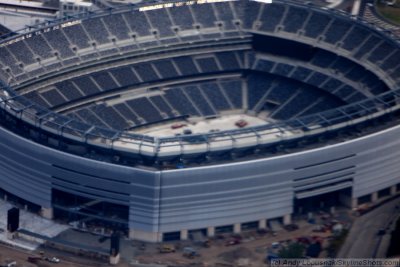 Construction site of the New Meadowlands Stadium and Giants Stadium -- 9/26/2009
