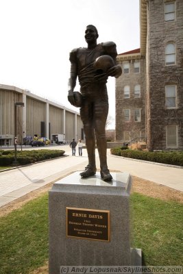 Ernie Davis statue in front of the Carrier Dome - Syracuse, NY