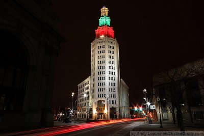 Electric Tower at Night