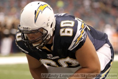 San Diego Chargers center R. McDonald