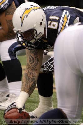 San Diego Chargers center Nick Hardwick