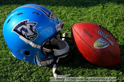 Florida Tuskers helmet & UFL game ball