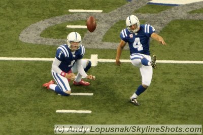 Indianapolis Colts kicker Adam Viniteri