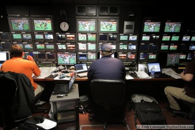 Inside the CBS Sports Graphics truck
