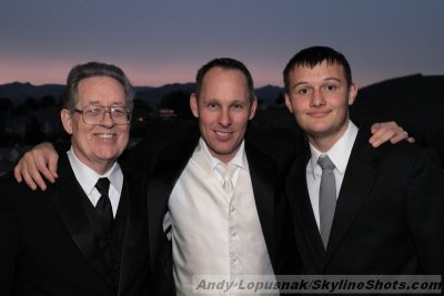 Kelly Cartwright with his father and son
