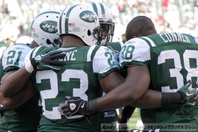 NY Jets RB huddle