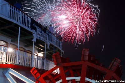 Fireworks over the Steamboat Natchez