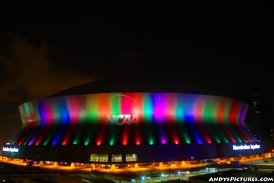 2012 Final Four at the Superdome at Night