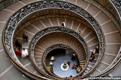 Staircase at the Vatican Museum