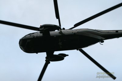 Marine One with President George W. Bush inside