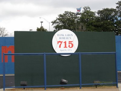 Place where Hank Aaron hit his record-breaking 715th home run