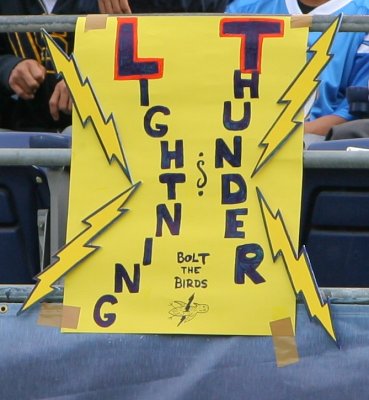 San Diego Chargers LT sign