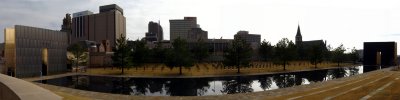 Panorama of Oklahoma City Bombing Memorial