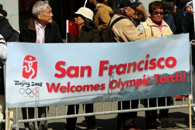 2008 Olympic Torch Relay & Protests - San Francisco