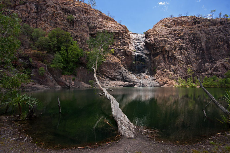 Almost dry Gunlom Falls (UDP Falls), Kakadu NP