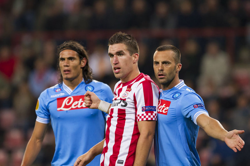 Cavani, Strootman and Mesto