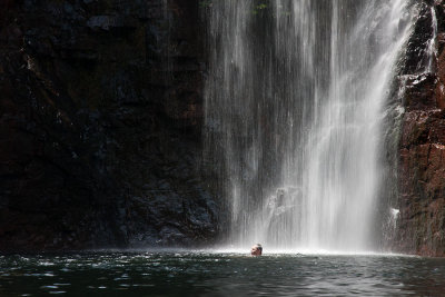 Swimming at Florence Falls, Litchfield NP
