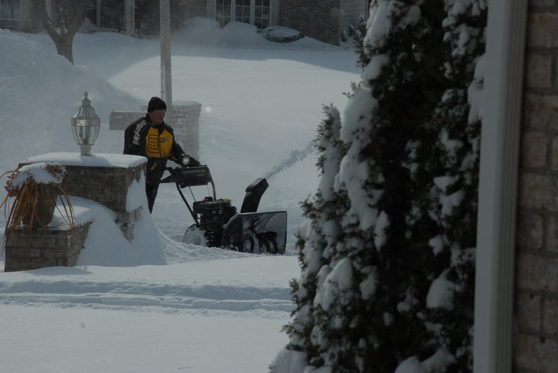 Doing the driveway again.