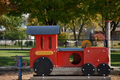 train car at the park