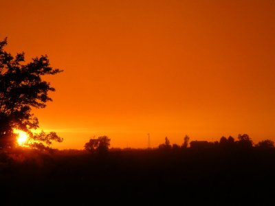 Post-storm sunset; actual color