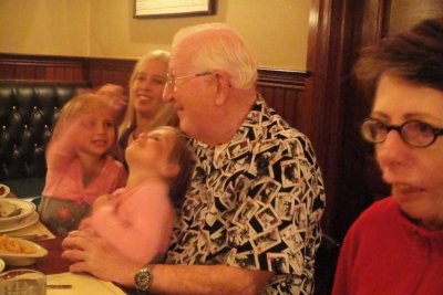 Fun times with birthday boy, Great Grandpop!