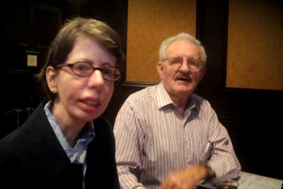 Lunch at Chumley's.... Barb and Uncle Jerry