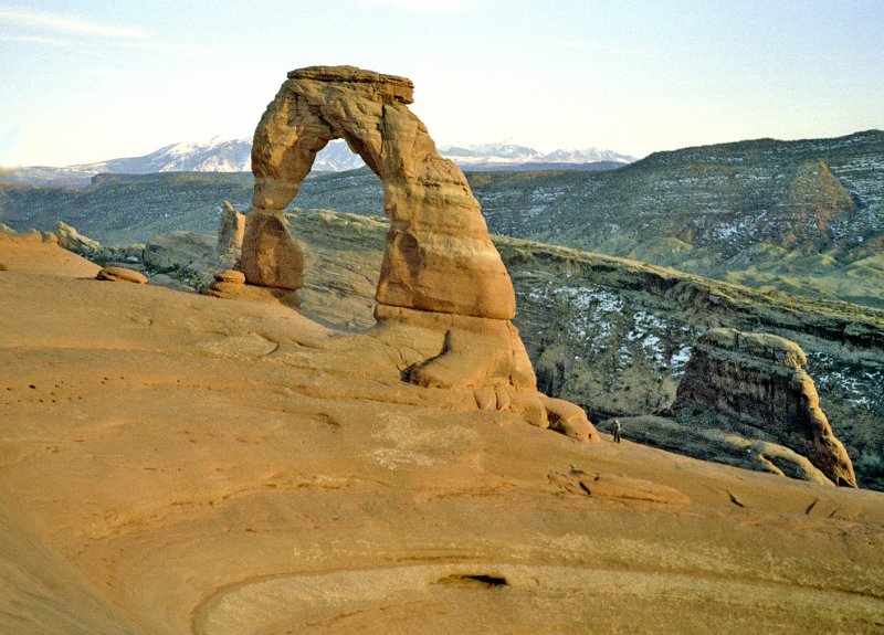 Delicate Arch with a person