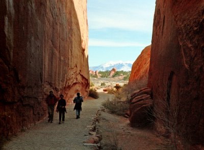 Walking Through Canyon Walls