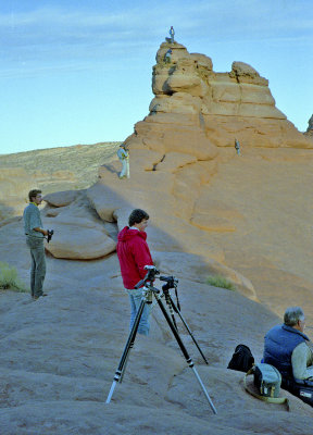 Photographers Shooting at Sundown