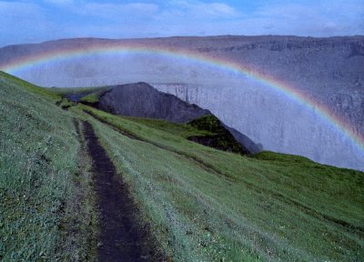  Rainbow at Dentifoss        Iceland