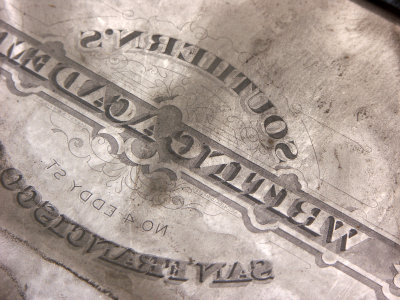 McLees plate engraving