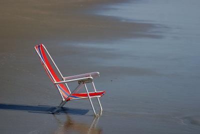 Beach chair at Sullivan's Island