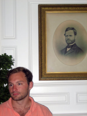 Me next to Great Great Grandfather