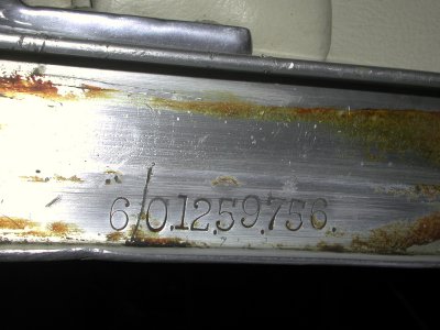 Hard top serial number for two-seater