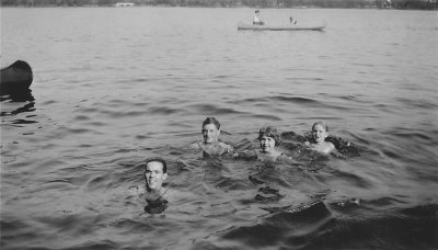 Dick Martin, Dad, Peggy and Jeanne 1931