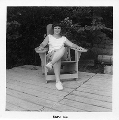 Lolly on dock 1959