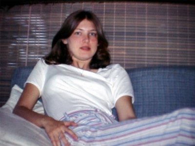 Heather at lake house. 1974
