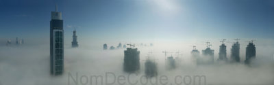 Dubai in the fog